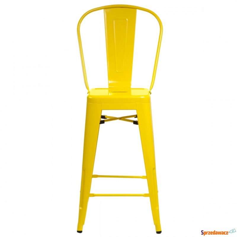 Krzesło barowe D2 ParisBack żółte - Taborety, stołki, hokery - Szczecin
