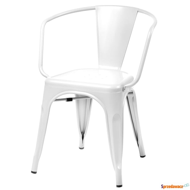 Krzesło D2 Paris Arms białe - Krzesła do salonu i jadalni - Bytom