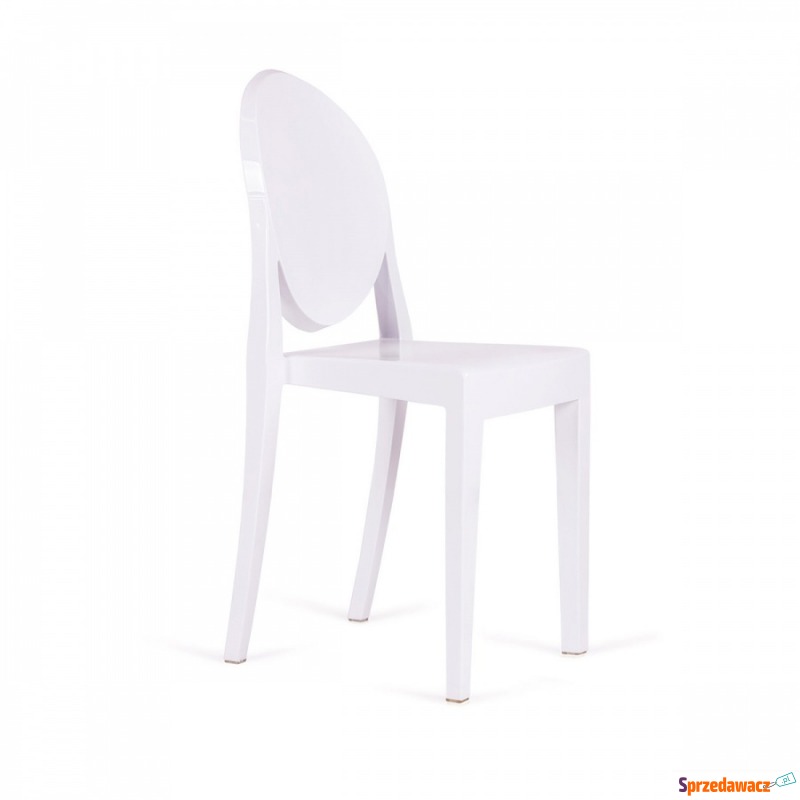Krzesło Victoria Ghost King Home Białe - Krzesła do salonu i jadalni - Siedlce