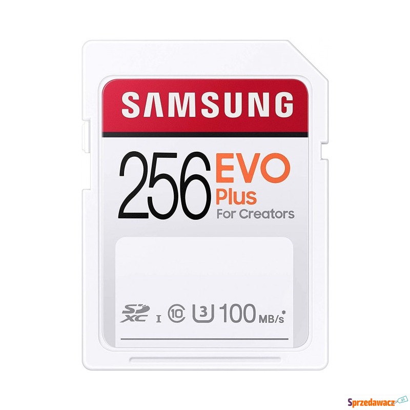 Samsung EVO PLUS SDXC 256GB UHS-I U3 [Zapis 30MB/s... - Karty pamięci, czytniki,... - Jarosław