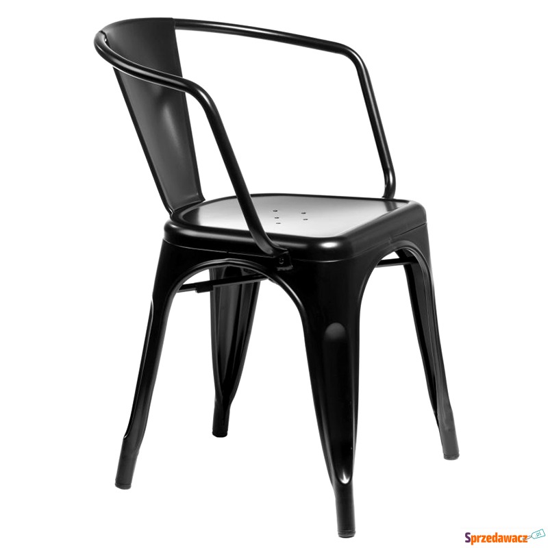 Krzesło D2 Paris Arms czarne - Krzesła do salonu i jadalni - Kraśnik
