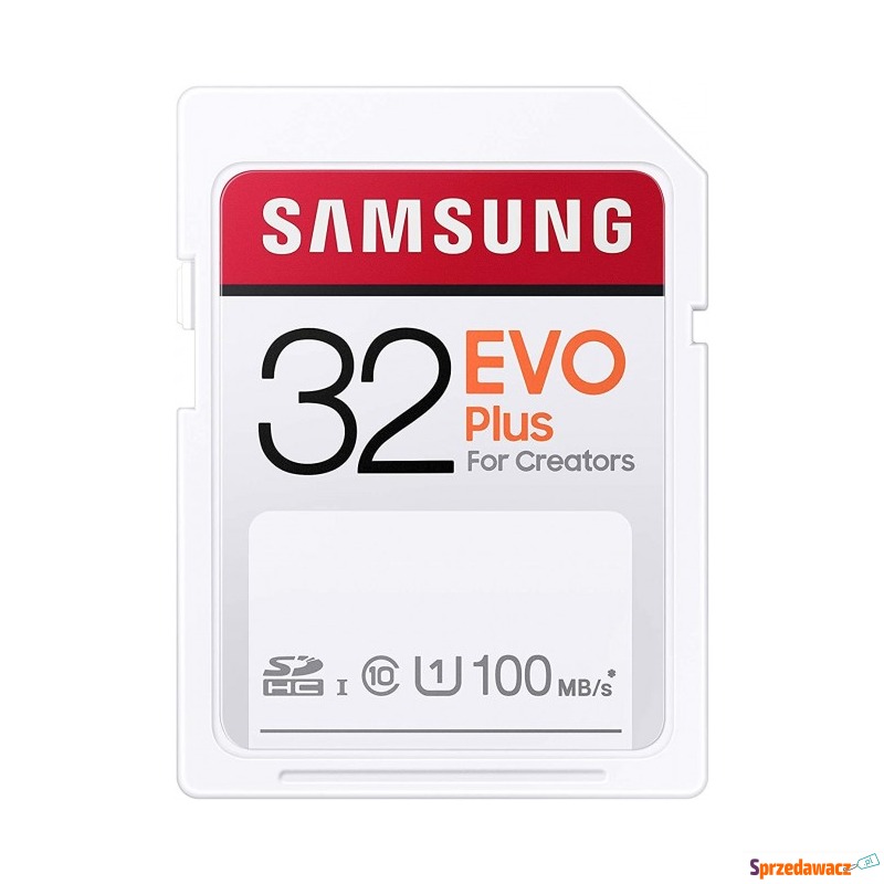 Samsung EVO PLUS SDHC 32GB UHS-I U1 [Zapis 10MB/s... - Karty pamięci, czytniki,... - Gliwice