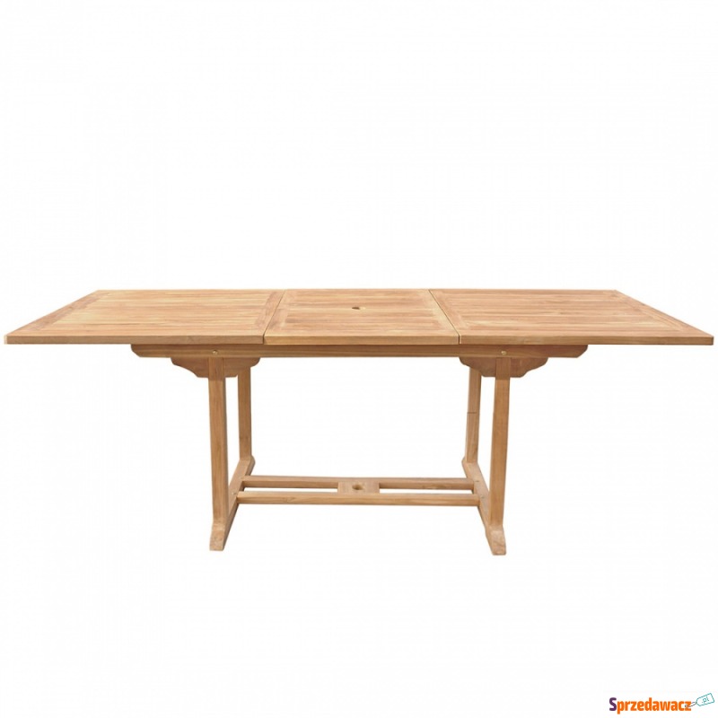 Stół ogrodowy drewniany 160/220 x 90 cm rozkładany - Stoły, ławy, stoliki - Świętochłowice