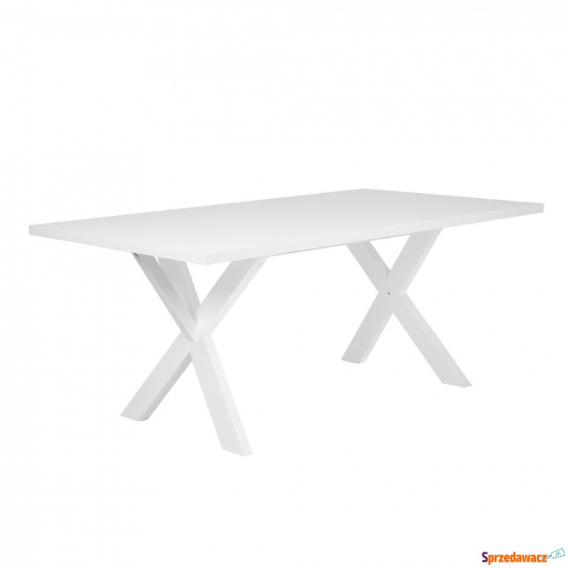 Stół do jadalni biały 180 x 100 cm LISALA - Stoły kuchenne - Gdańsk
