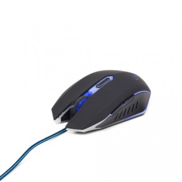 Mysz komputerowa GEMBIRD MUSG-001-B (optyczna; 2400 DPI; kolor czarny)