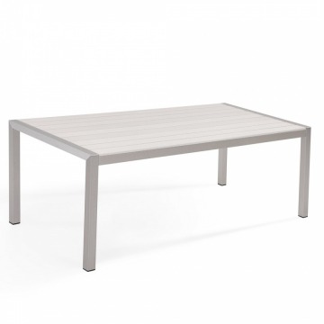 Stół ogrodowy z aluminium 180 x 90 cm biały VERNIO