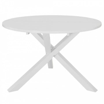 Stół jadalniany, biały, 120 x 75 cm, MDF