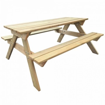 Stół piknikowy, 150 x 135 x 71,5 cm, drewno FSC
