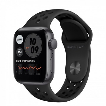 Smartwatch Apple Watch Nike SE GPS 40mm aluminium, gwiezdna szarość | antracyt/czarny pasek sportowy