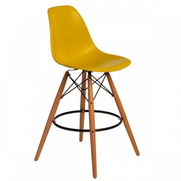 Krzesło barowe P016W PP D2 ciemna oliwa