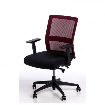 Krzesło biurowe Maduu Studio Press czerwono-czarne