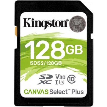 Kingston SDXC Canvas Select Plus 128GB 100R Class 10 UHS-I