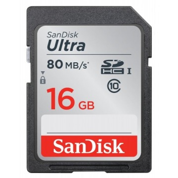 Karta pamięci SanDisk Ultra SDSDUNC-016G-GN6IN (16GB; Class 10)