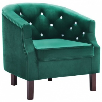 Fotel zielony aksamit