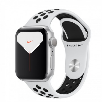 Smartwatch Apple Watch Nike+ 5 GPS+Cell - srebrne aluminium 44 | czysta platyna/czarny pasek sportow
