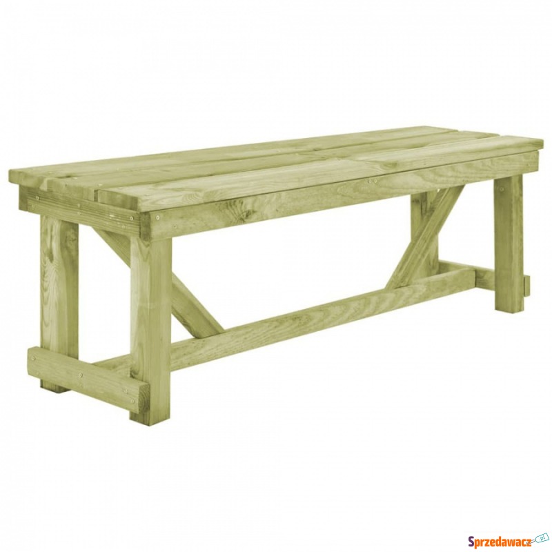 Stół biesiadny z 2 ławkami, drewno FSC - Stoły, ławy, stoliki - Piła