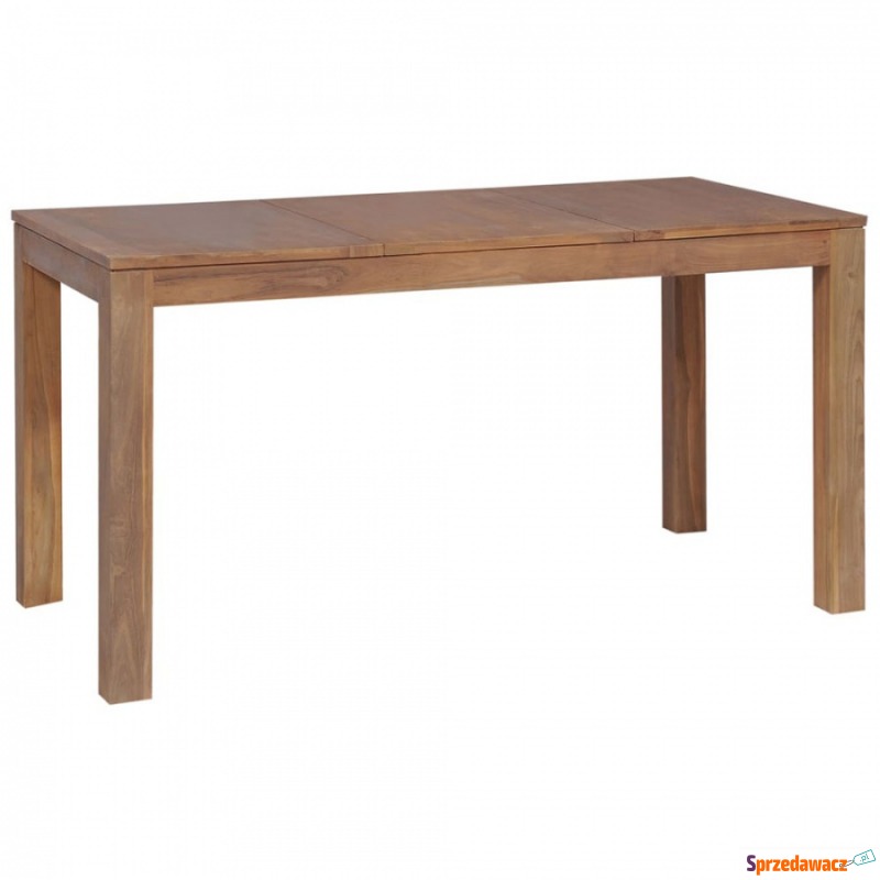 Stół z drewna tekowego, naturalne wykończenie,... - Stoły kuchenne - Mysłowice