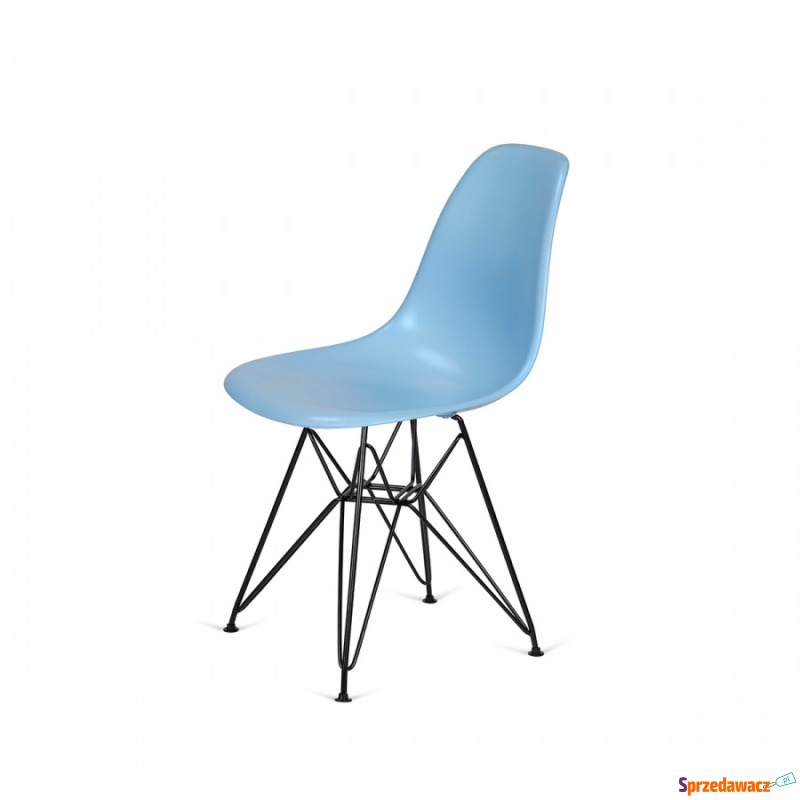 Krzesło DSR Black King Home błękitne - Krzesła do salonu i jadalni - Zamość
