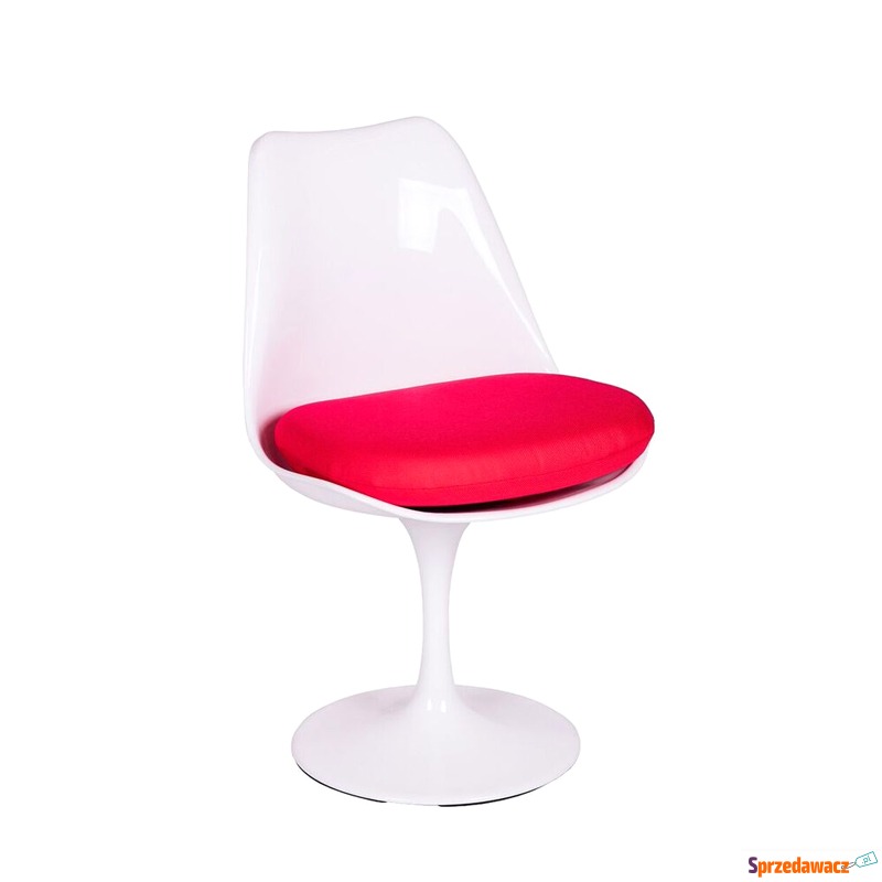 Krzesło King Home Tulip biało-czerwone - Krzesła do salonu i jadalni - Konin