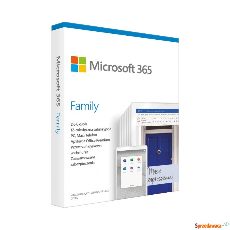 Microsoft 365 Family PL - licencja na rok - Biuro - Jastrzębie-Zdrój