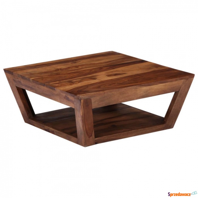 Stolik kawowy 70 x 70 x 28 cm lite drewno sheesham - Stoły, stoliki, ławy - Krapkowice
