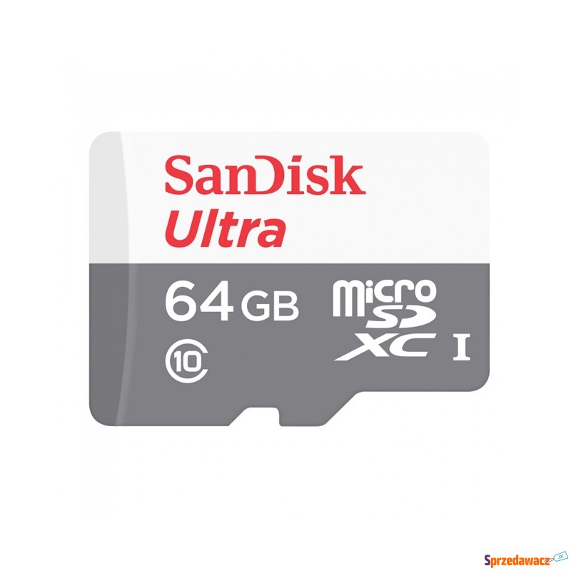 SanDisk Ultra microSDXC 64GB Android 100MB/s UHS-I - Karty pamięci, czytniki,... - Bielsk Podlaski