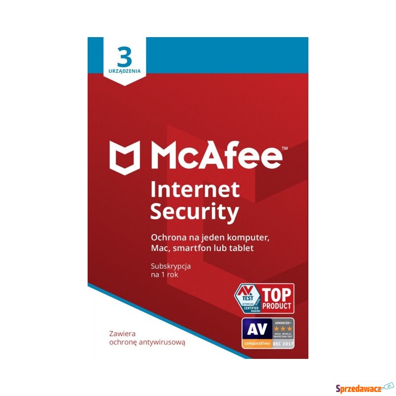 McAfee Internet Security ESD PL 3 - device -... - Bezpieczeństwo - Ostrołęka