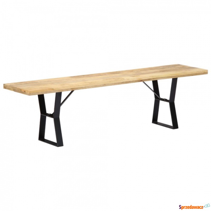 Ławka, 160 cm, lite drewno mango - Krzesła ogrodowe - Zgierz
