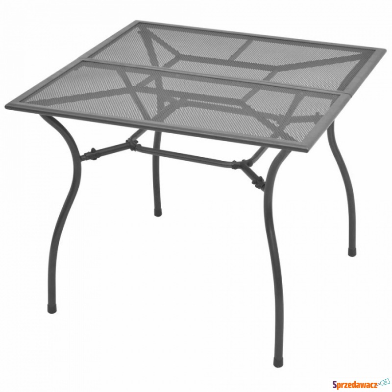 Ogrodowy stół jadalniany, metalowa siatka, 90... - Stoły, ławy, stoliki - Wieluń
