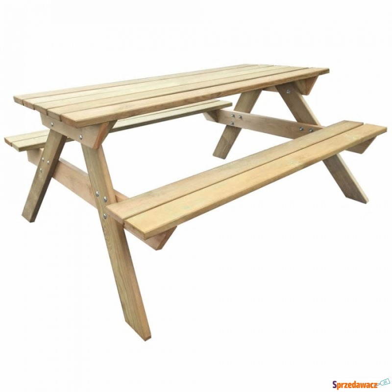 Stół piknikowy, 150 x 135 x 71,5 cm, drewno FSC - Stoły, ławy, stoliki - Myślachowice