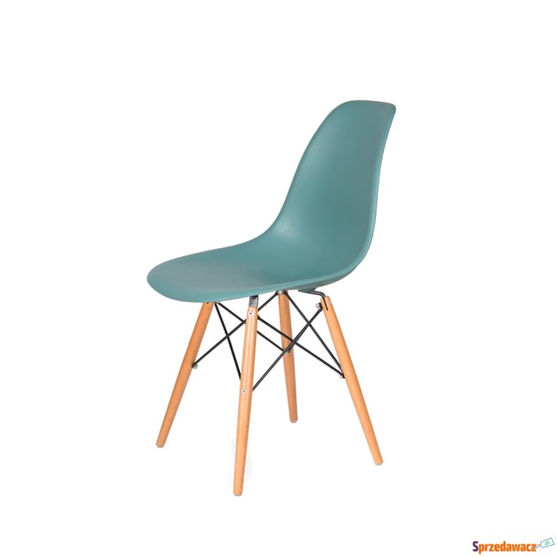Krzesło DSW Wood King Home pastelowy turkus - Krzesła do salonu i jadalni - Gorzów Wielkopolski