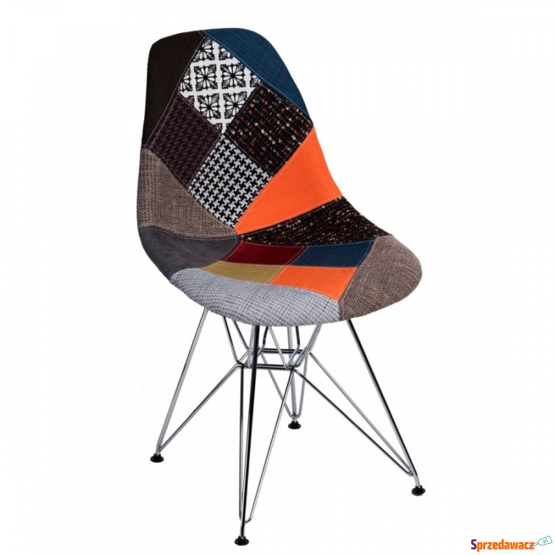 Krzesło P016 DSR Patchwork D2 wielokolorowe - Krzesła do salonu i jadalni - Kwidzyn