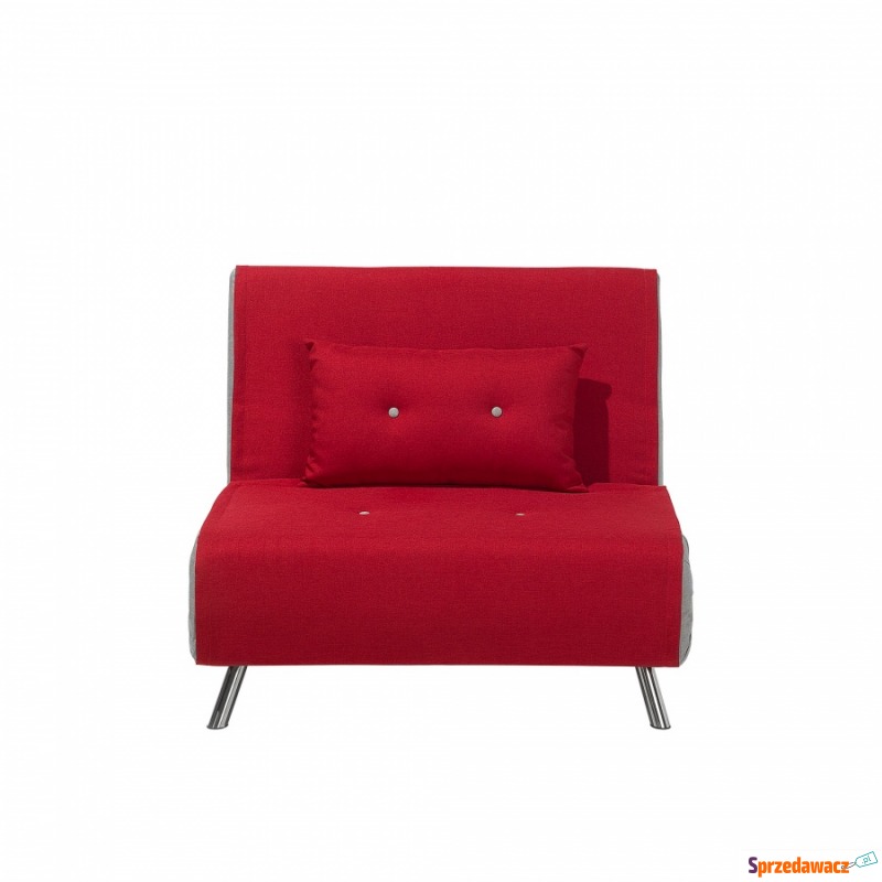 Sofa z funkcją spania czerwona Nebbia - Sofy, fotele, komplety... - Częstochowa