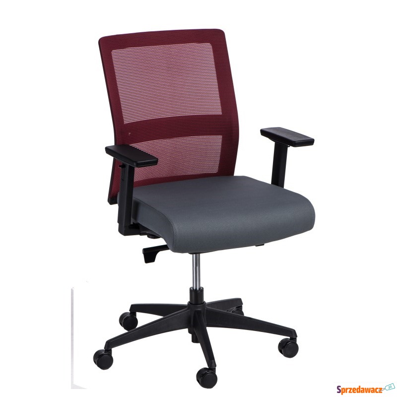 Krzesło biurowe Maduu Studio Press czerwono-szare - Krzesła biurowe - Gorlice