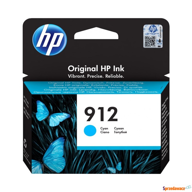 Oryginał HP 912 błękitny 3YL77AE Instant Ink - Tusze, tonery - Piotrków Trybunalski