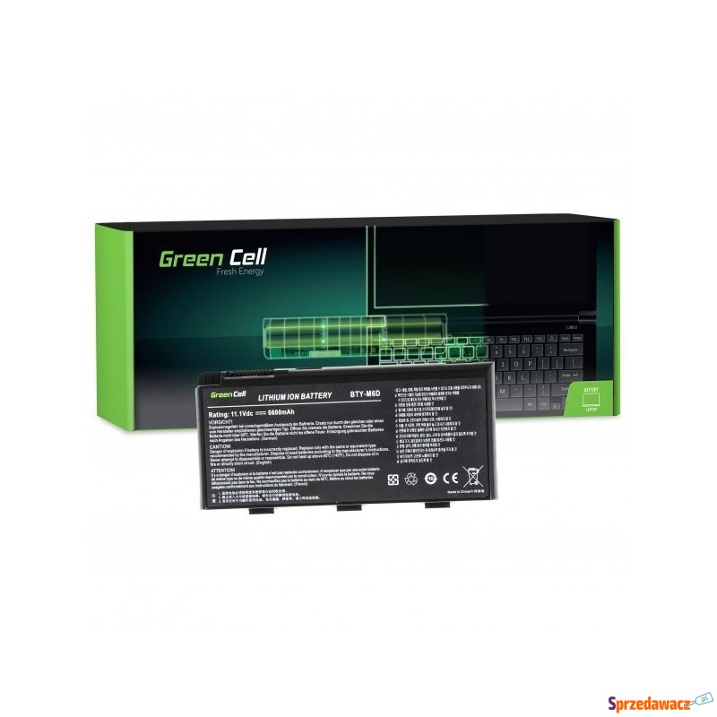 Zamiennik Green Cell do MSI GT60 GT70 GT660 GT680... - Baterie do laptopów - Częstochowa