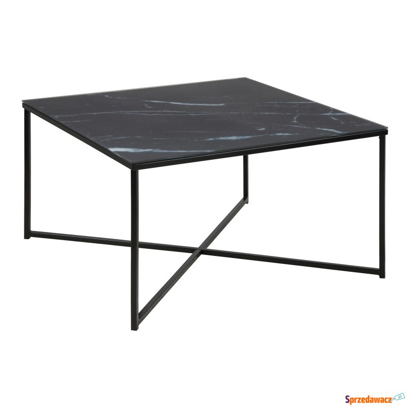 Stolik kawowy Alisma kwadradrat Black/ Black Marable - Stoły, stoliki, ławy - Piła