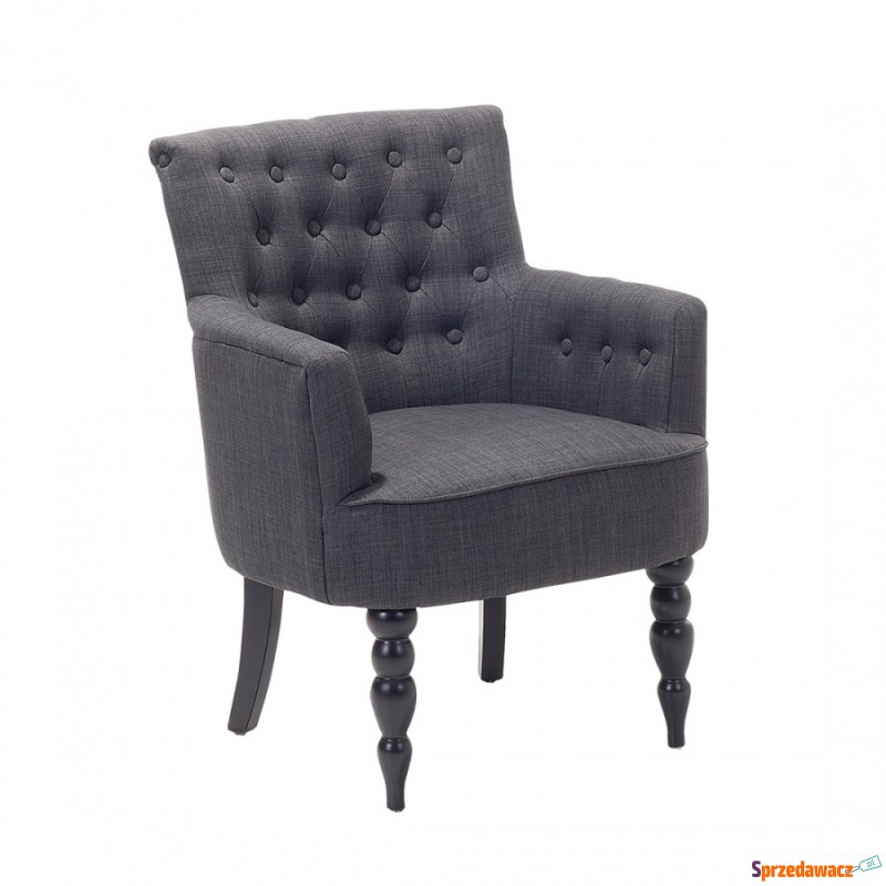 Fotel do salonu ciemnoszary tapicerowany Tredici - Sofy, fotele, komplety... - Świnoujście