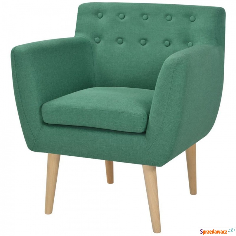 Fotel do salonu zielony - Sofy, fotele, komplety... - Grabówka