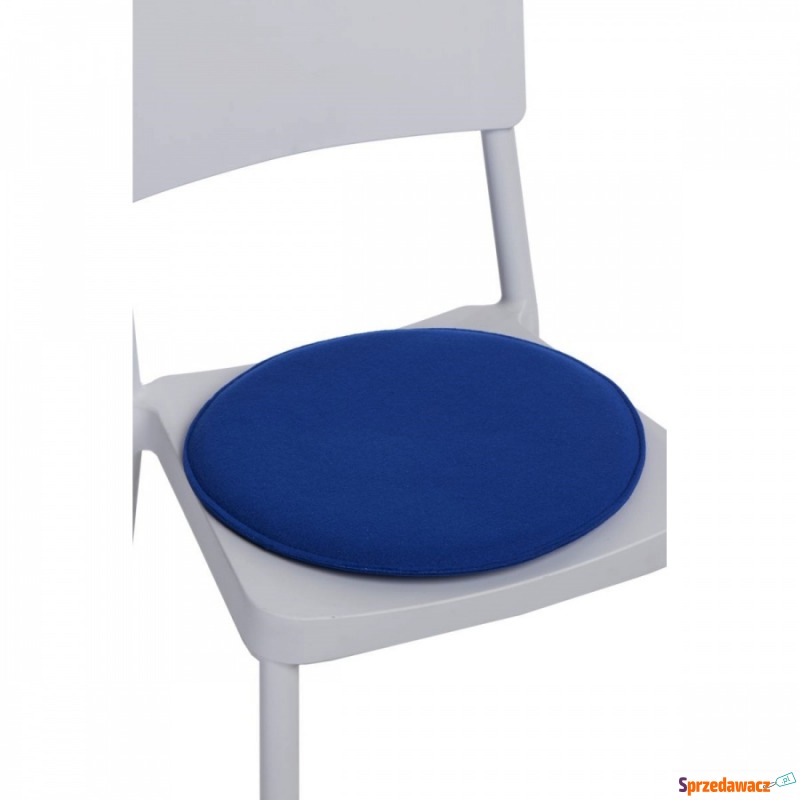 Poduszka na krzesło okrągła niebieska - Poduszki - Zielona Góra