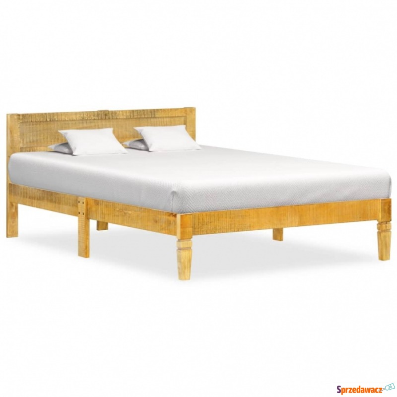 Rama łóżka, lite drewno mango, 120 cm - Łóżka - Lubowidz