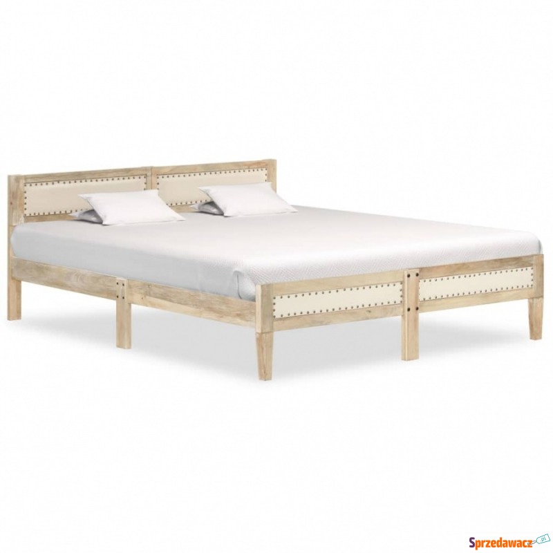 Rama łóżka z litego drewna mango, 160 cm - Łóżka - Rogoźnik