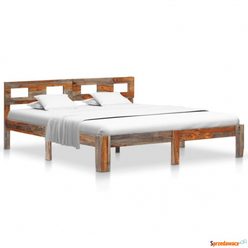 Rama łóżka, lite drewno sheesham, 140x200 cm - Stelaże do łóżek - Lubowidz
