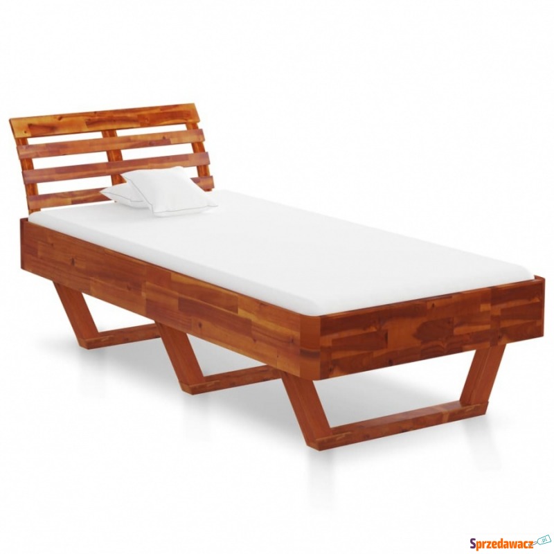 Rama łóżka, lite drewno akacjowe, 90 x 200 cm - Łóżka - Czeladź