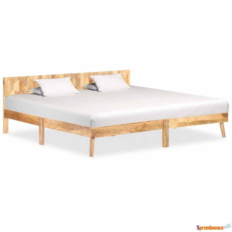 Rama łóżka, lite drewno mango, 200 x 200 cm - Łóżka - Stargard Szczeciński