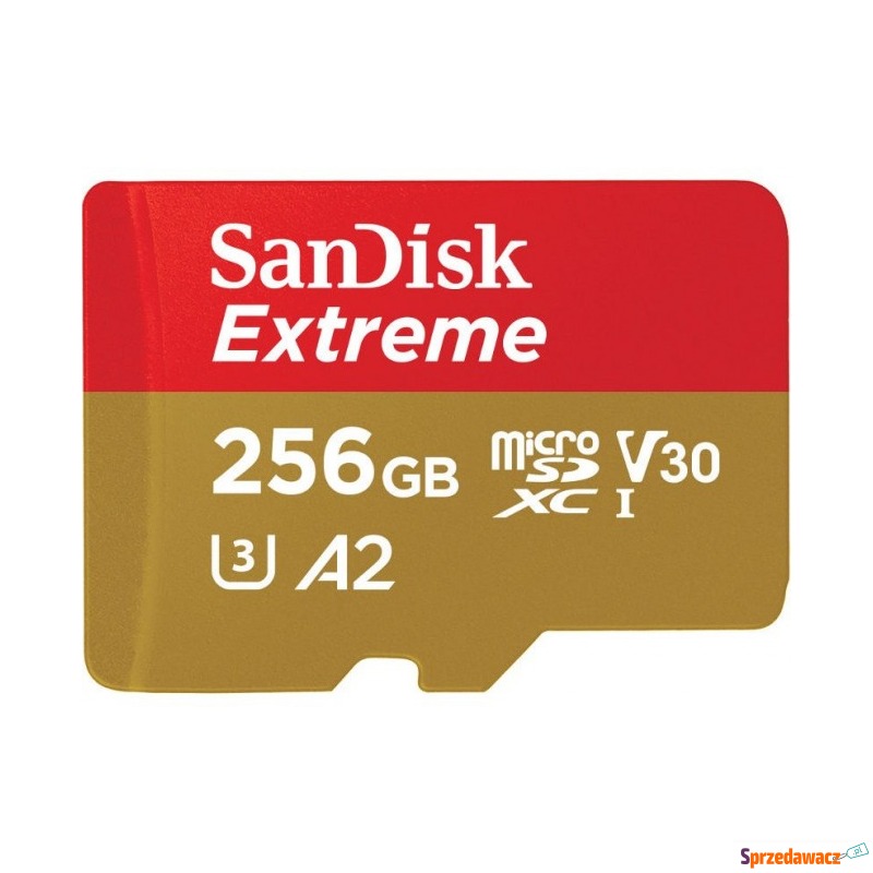 SanDisk microSDXC Extreme 256GB 160/90 MB/s A2... - Karty pamięci, czytniki,... - Wejherowo