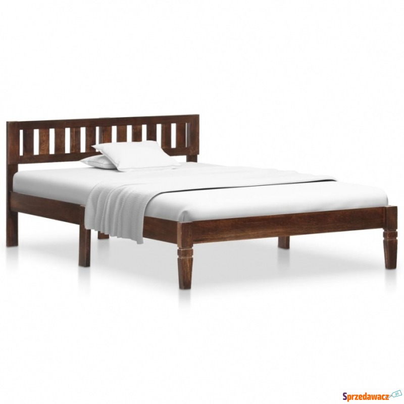 Rama łóżka, lite drewno mango, 120 cm - Łóżka - Sopot