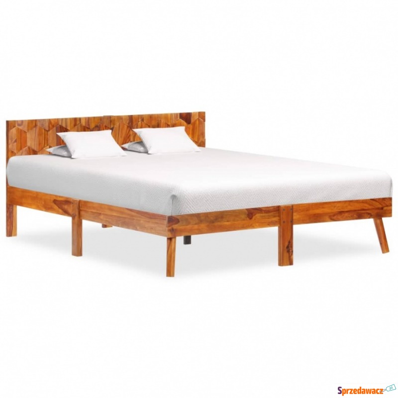 Rama łóżka, lite drewno sheesham, 140 x 200 cm - Łóżka - Głogów
