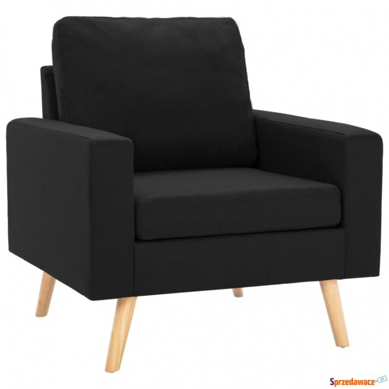 Fotel, czarny, tapicerowany tkaniną - Krzesła biurowe - Siedlce