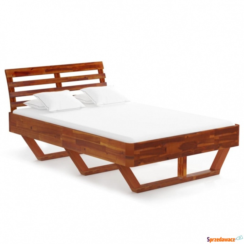 Rama łóżka, lite drewno akacjowe, 120 x 200 cm - Łóżka - Gostyń
